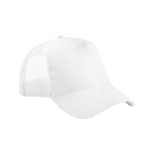 Beechfield Childrens/Kids  Trucker Cap / White